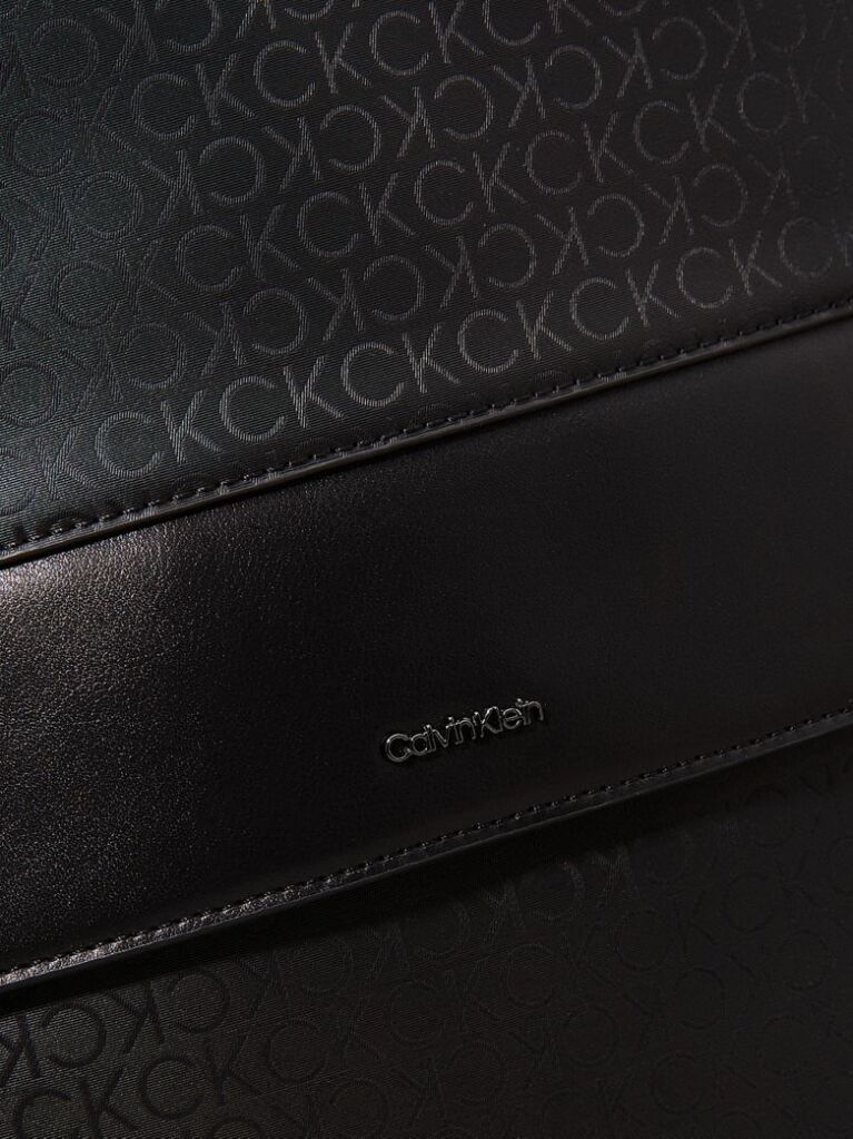 Black Logo Backpack  Men