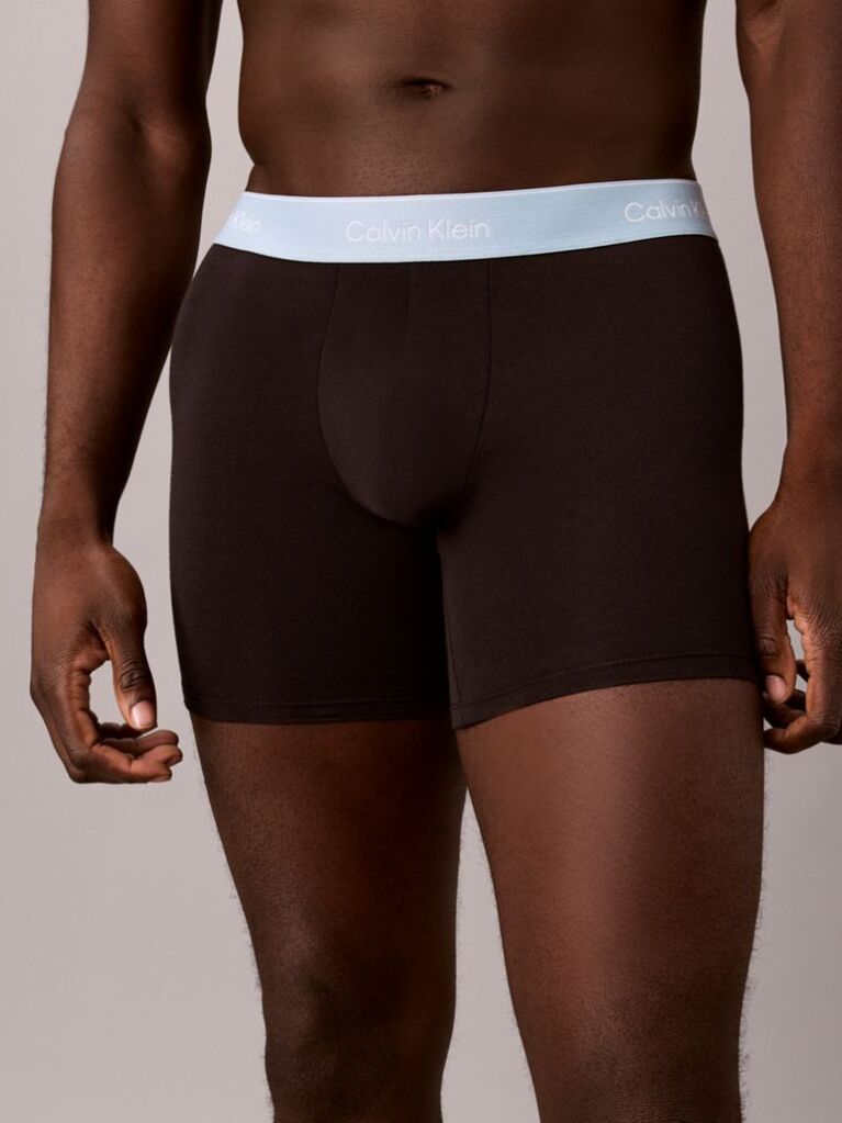 Negru Set 3 Boxeri Tip Slip – Icon Cotton Stretch  Barbati