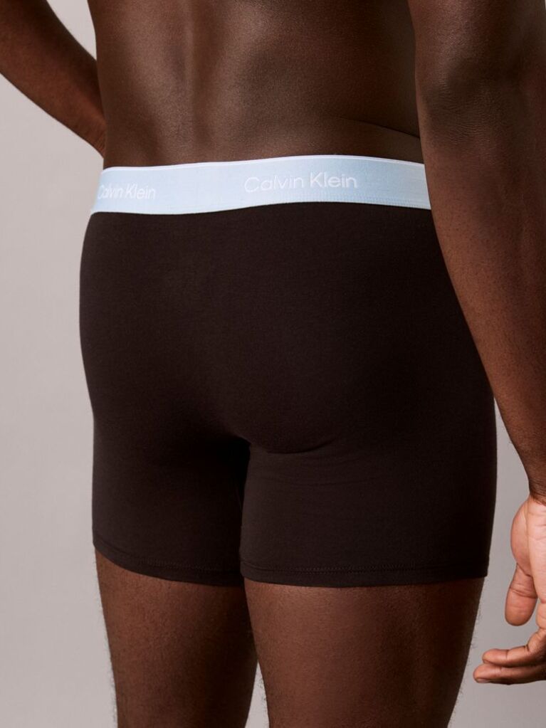 Negru Set 3 Boxeri Tip Slip – Icon Cotton Stretch  Barbati