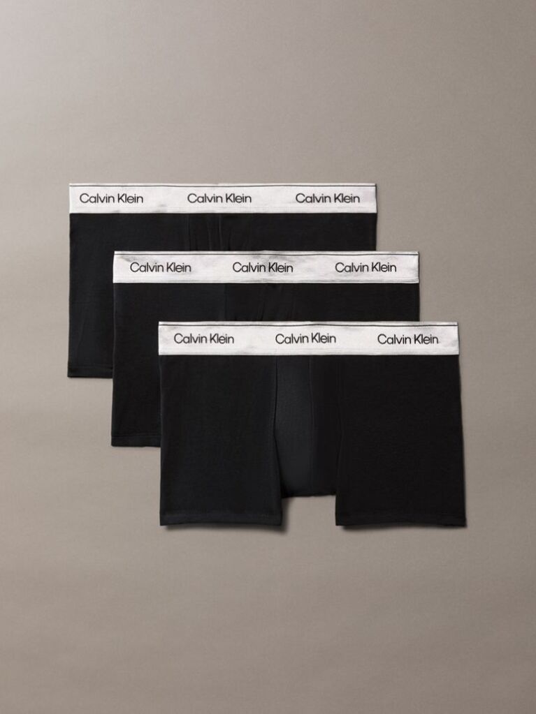 Negru Set De 3 Perechi De Boxeri - Icon Cotton Stretch  Barbati