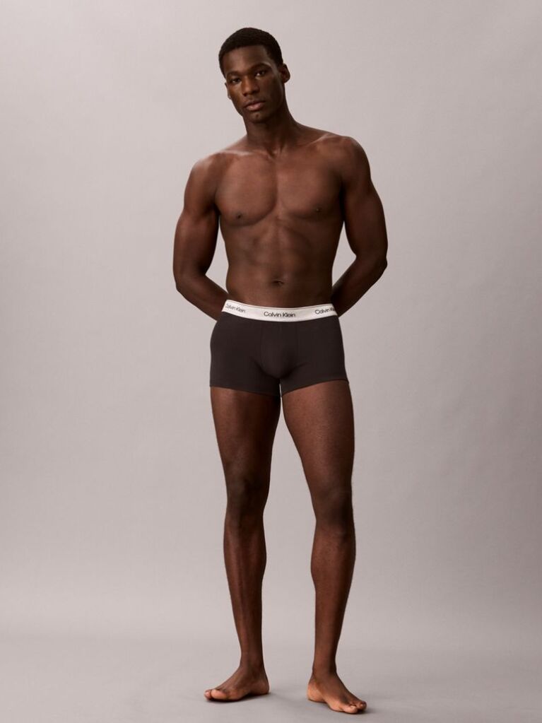 Negru Set De 3 Perechi De Boxeri - Icon Cotton Stretch  Barbati