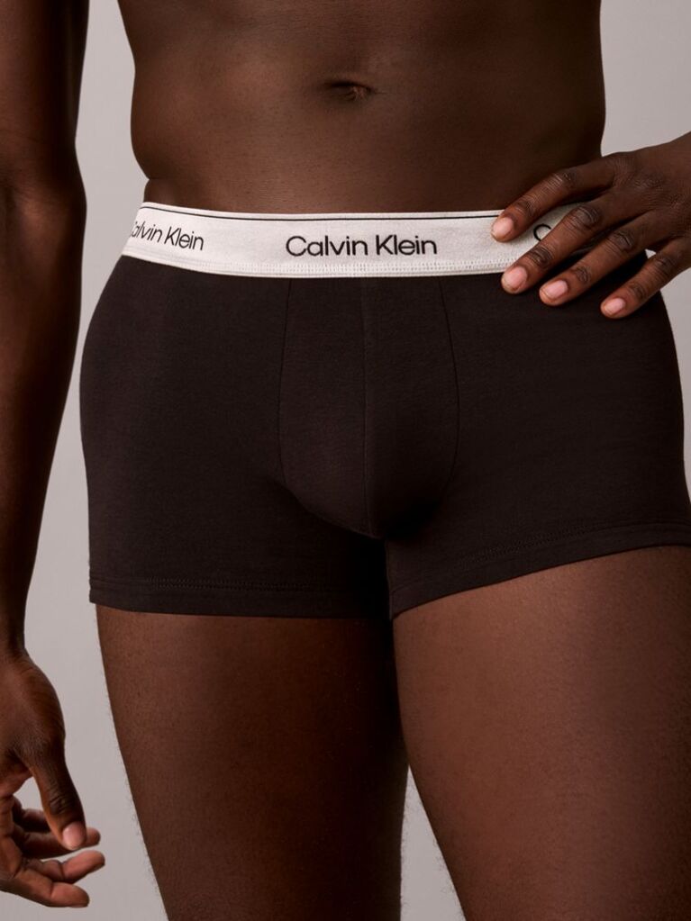 Negru Set De 3 Perechi De Boxeri - Icon Cotton Stretch  Barbati