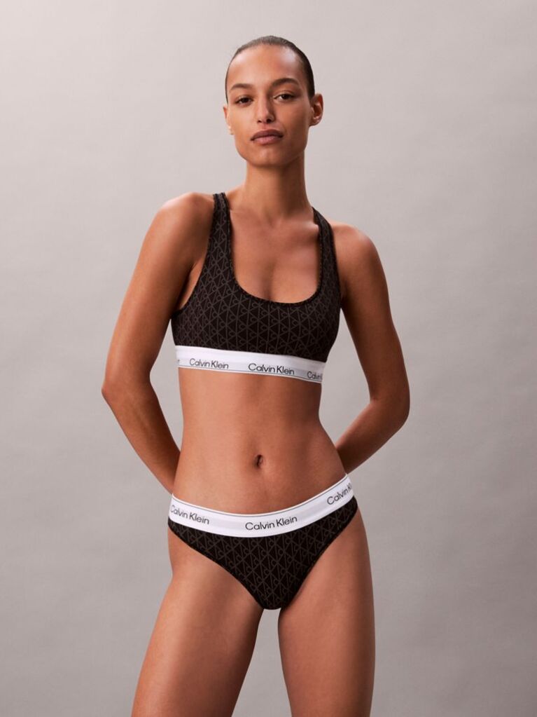 Negru Bralette Fara Captuseala – Icon Cotton Modal  Femei