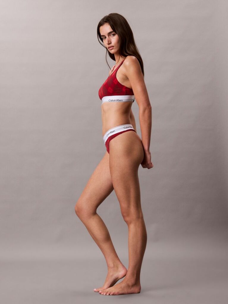 Rosu Chiloti Tanga – Icon Cotton Modal  Femei