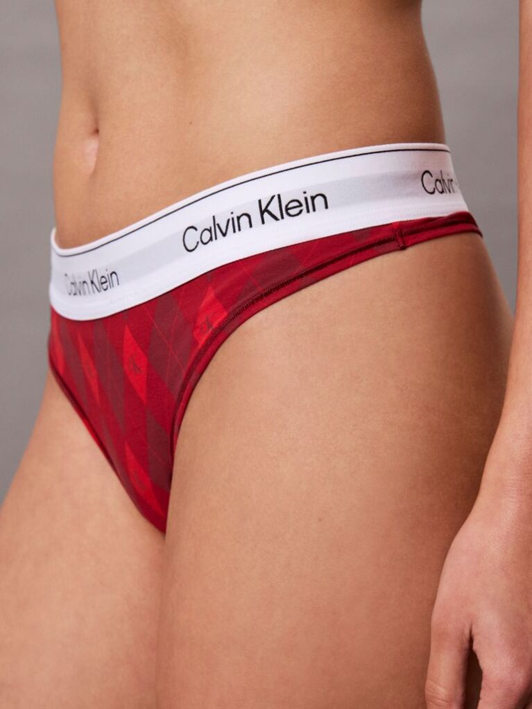 Rosu Chiloti Tanga – Icon Cotton Modal  Femei