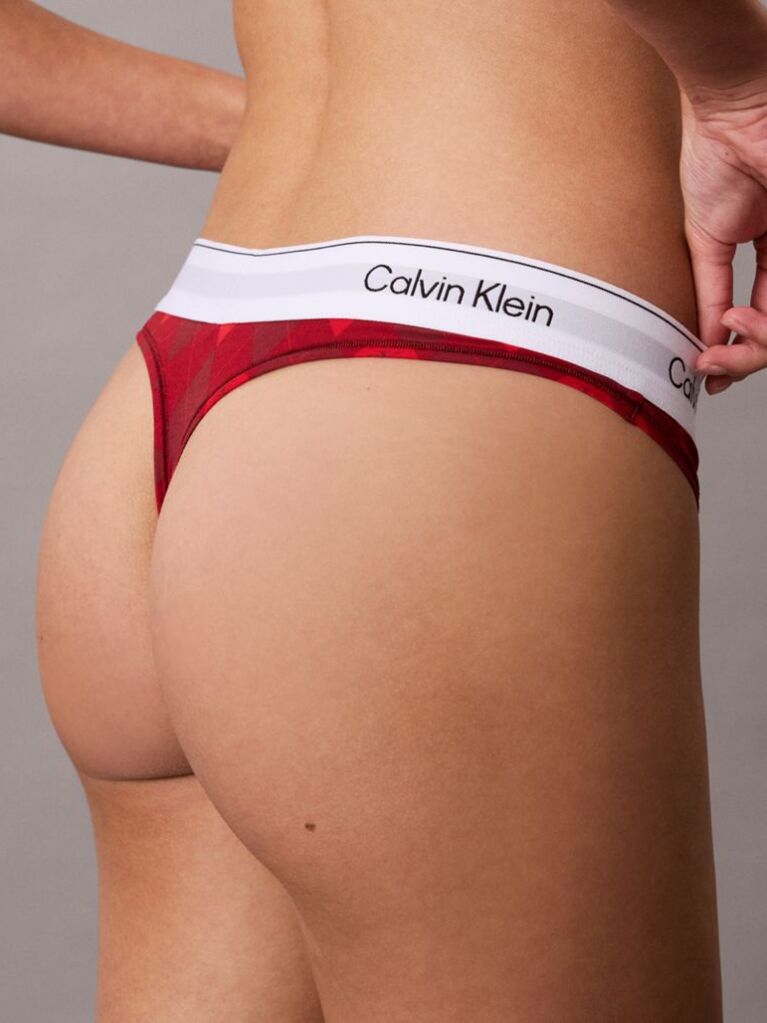 Rosu Chiloti Tanga – Icon Cotton Modal  Femei