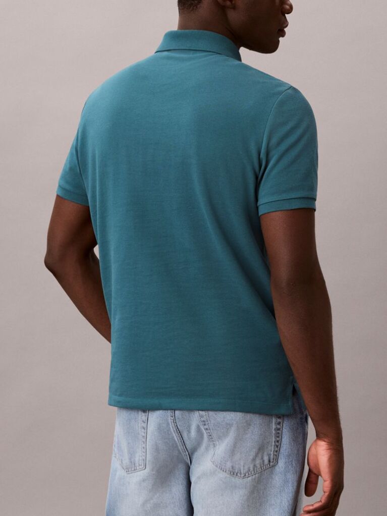 Green Cotton Piqué Polo Shirt  Men
