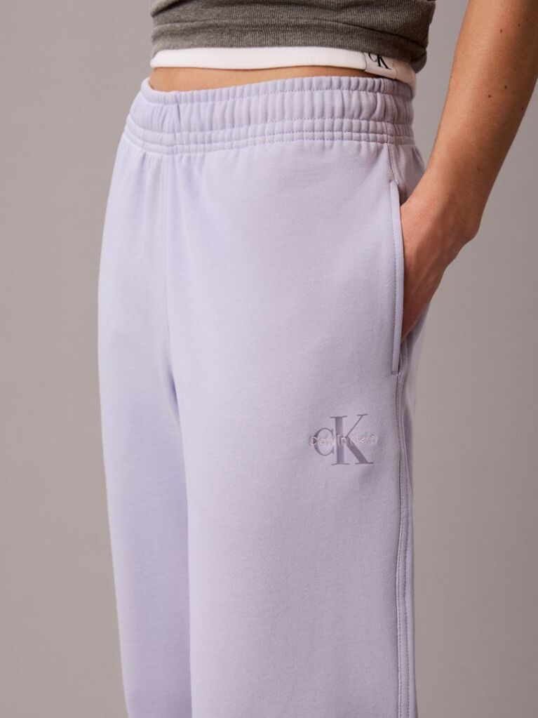 Purple Cotton Terry Monogram Joggers  Women