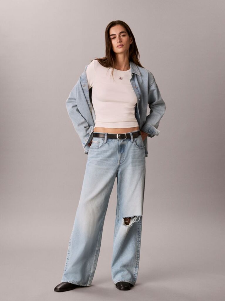 Alb Tricou Cu Maneca Lunga Si Eticheta Tesuta  Femei