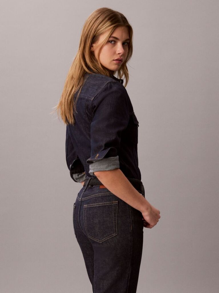 Denim Camasa Din Denim In Stil Trucker  Femei