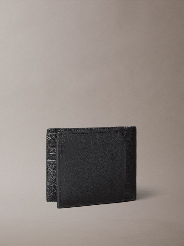Negru Portofel RFID Pliabil Din Piele  Barbati