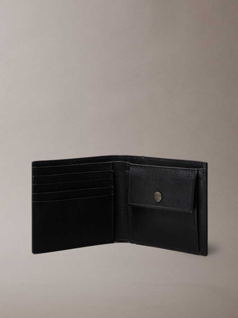 Negru Portofel Billfold Din Piele Saffiano  Barbati