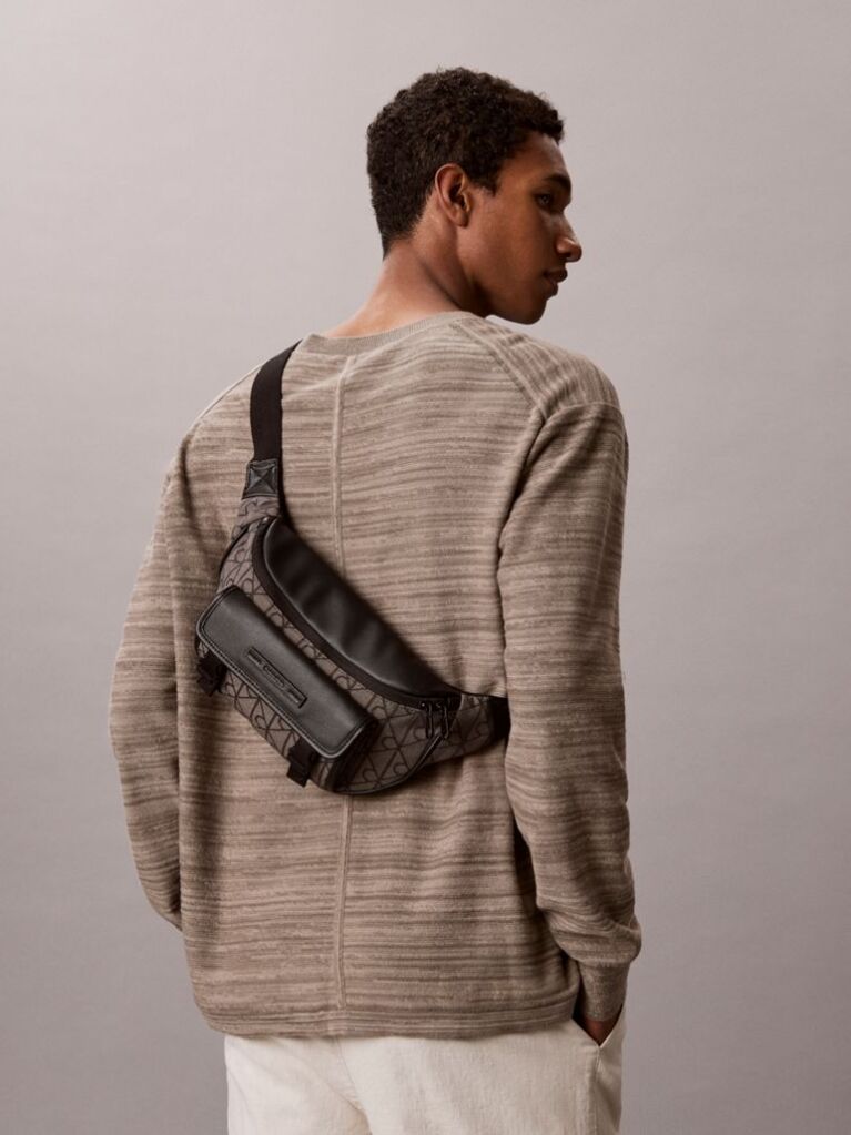 Multi Borseta Impermeabila Din Jacquard Cu Logo  Barbati