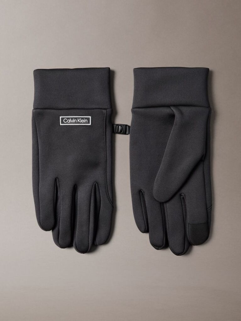 Negru Manusi Tehnice Stretch Compatibile Cu Ecran Tactil  Barbati