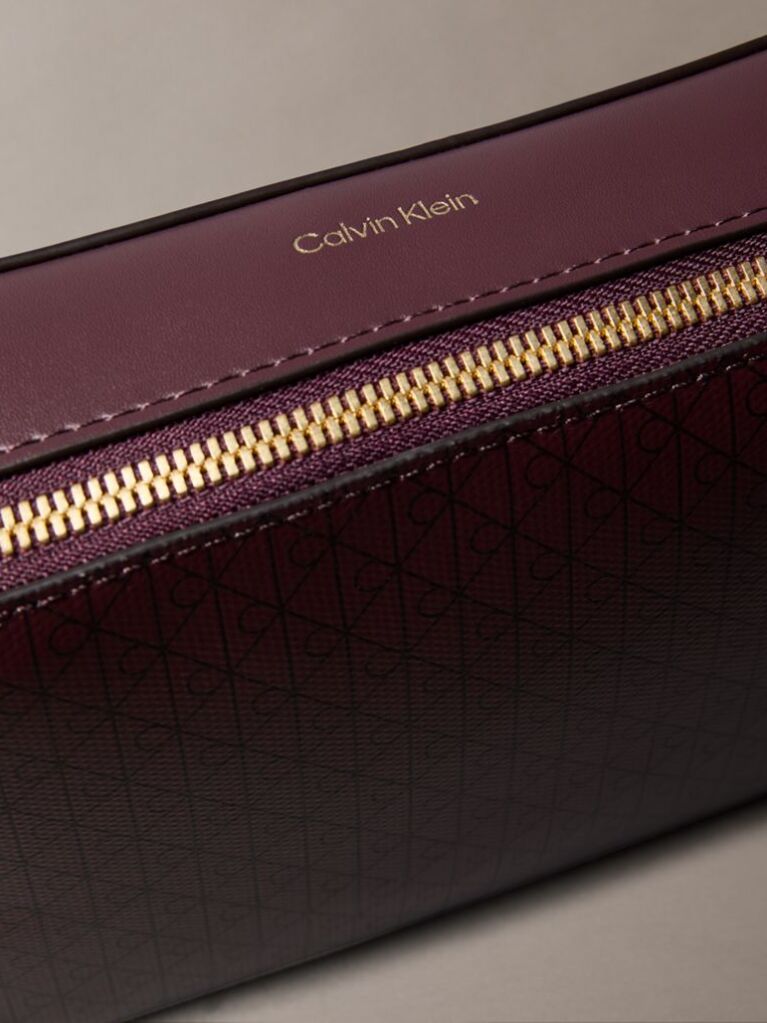 Rosu Geanta Tip Camera Din Jacquard Cu Monograma Logo Integral  Femei