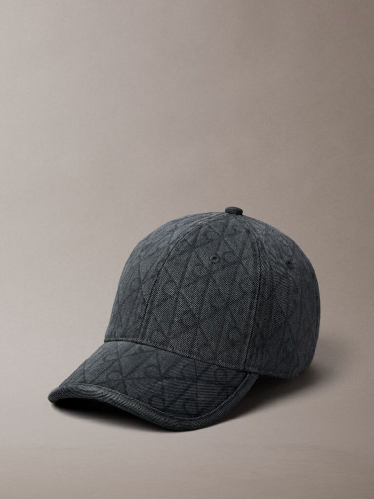 Gri Sapca Din Denim Cu Logo-Emblema Burnout  Femei