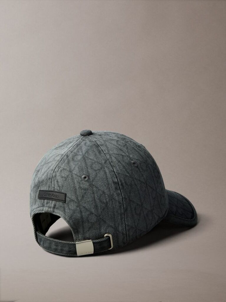Gri Sapca Din Denim Cu Logo-Emblema Burnout  Femei