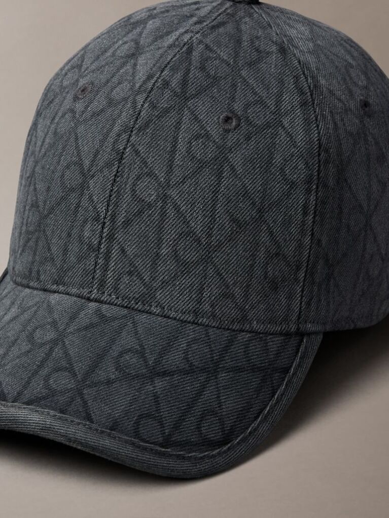 Gri Sapca Din Denim Cu Logo-Emblema Burnout  Femei