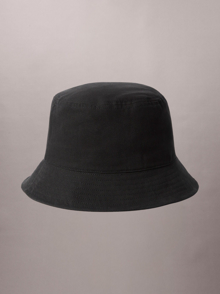 Negru Palarie Tip Bucket Din Canvas Cu Logo Semnatura  Femei