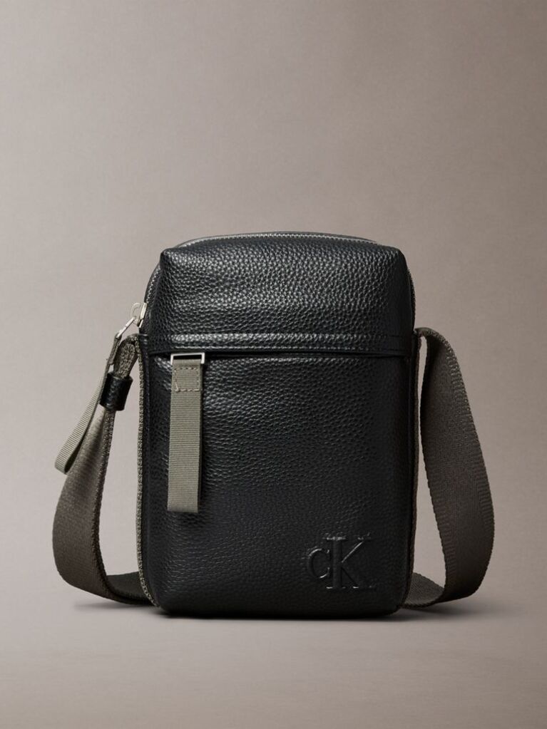 Black Small Reporter Bag  Men
