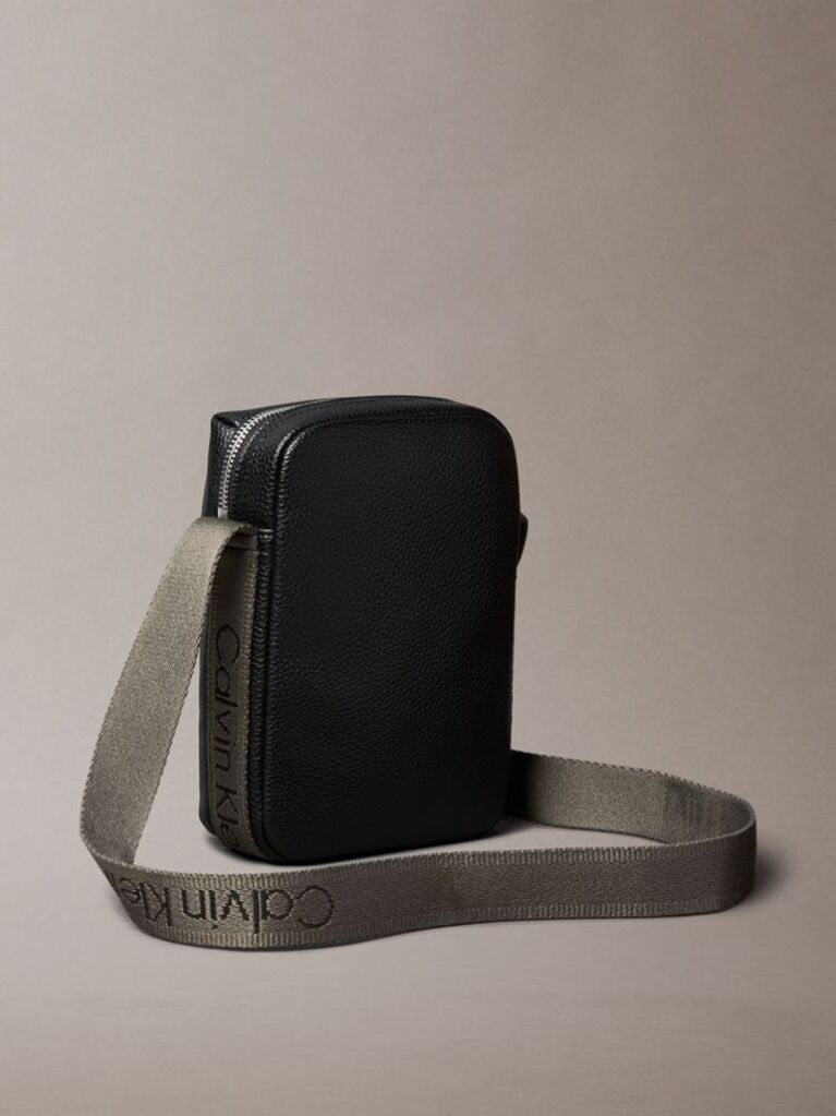 Black Small Reporter Bag  Men