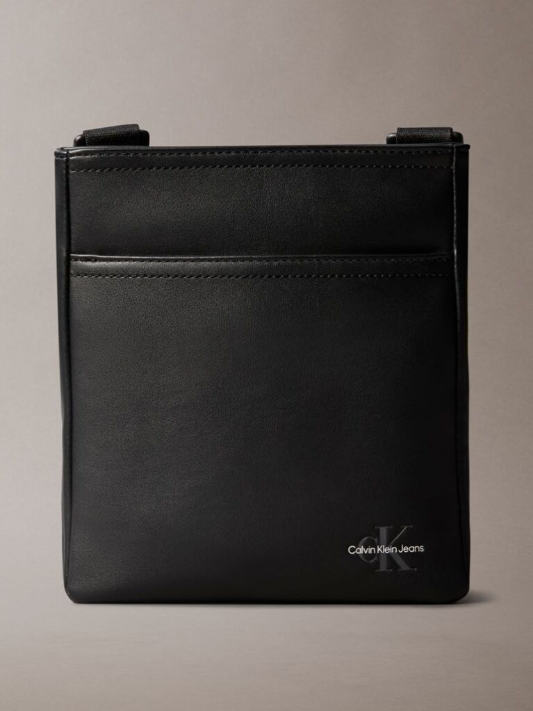 Negru Geanta Crossbody Cu Logo  Barbati