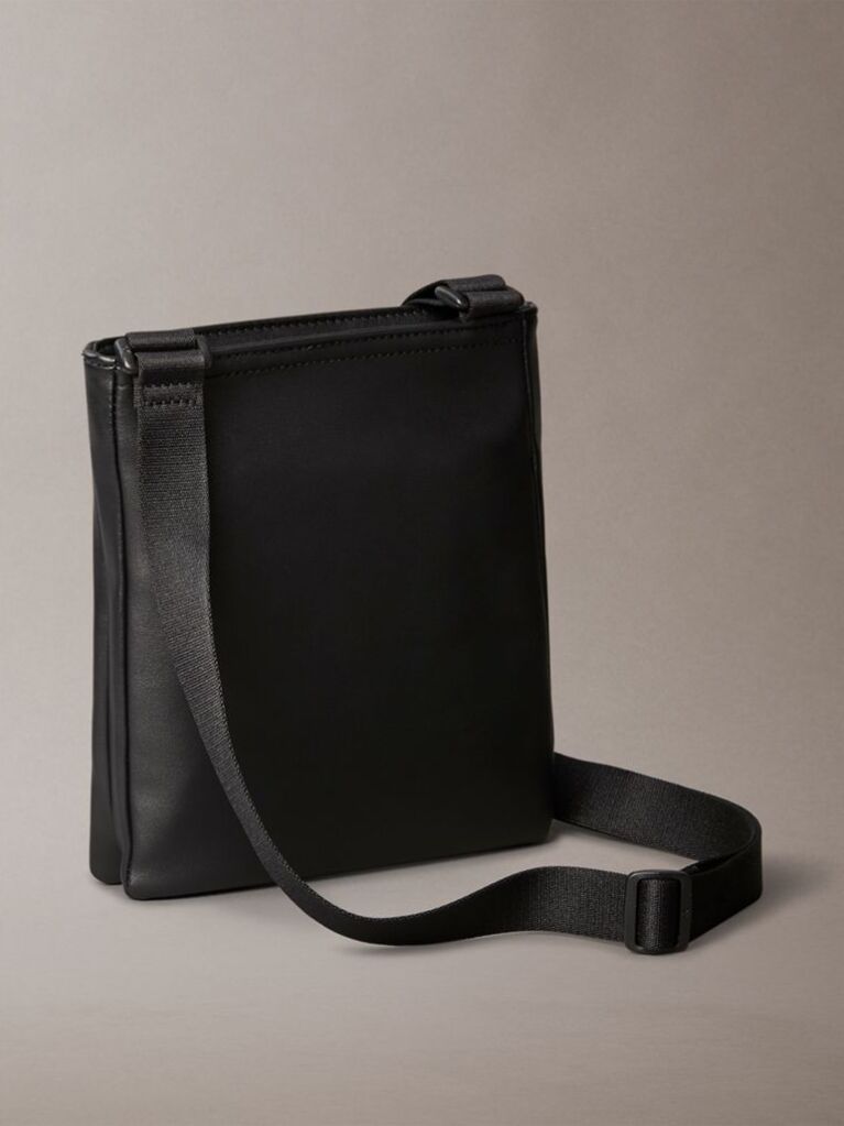 Negru Geanta Crossbody Cu Logo  Barbati
