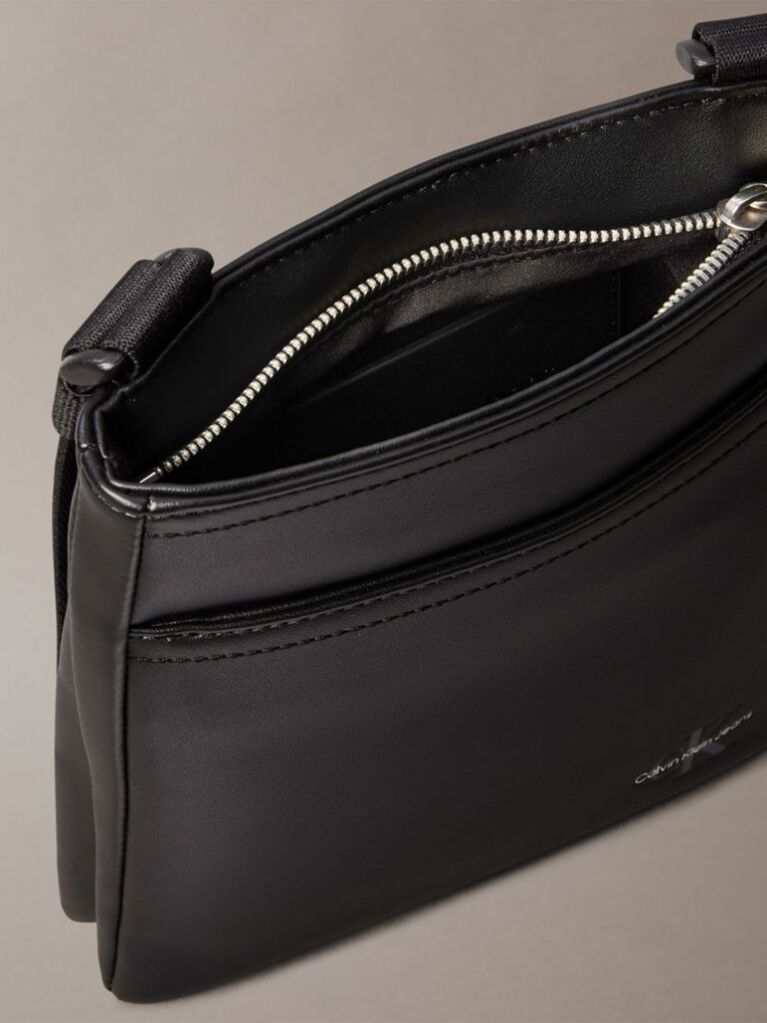 Negru Geanta Crossbody Cu Logo  Barbati