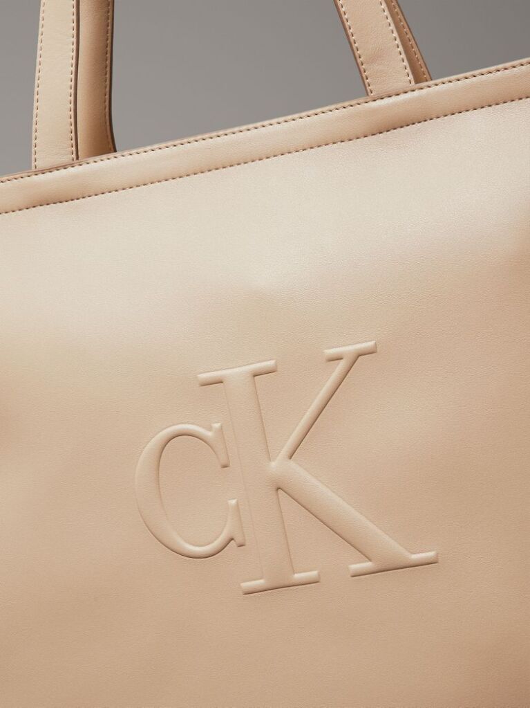 Beige Slim Tote Bag  Women