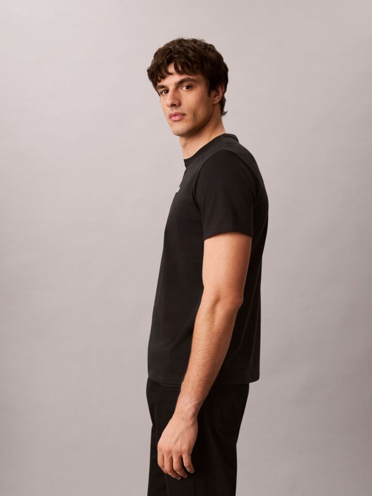 Negru Tricou Cu Logo  Barbati
