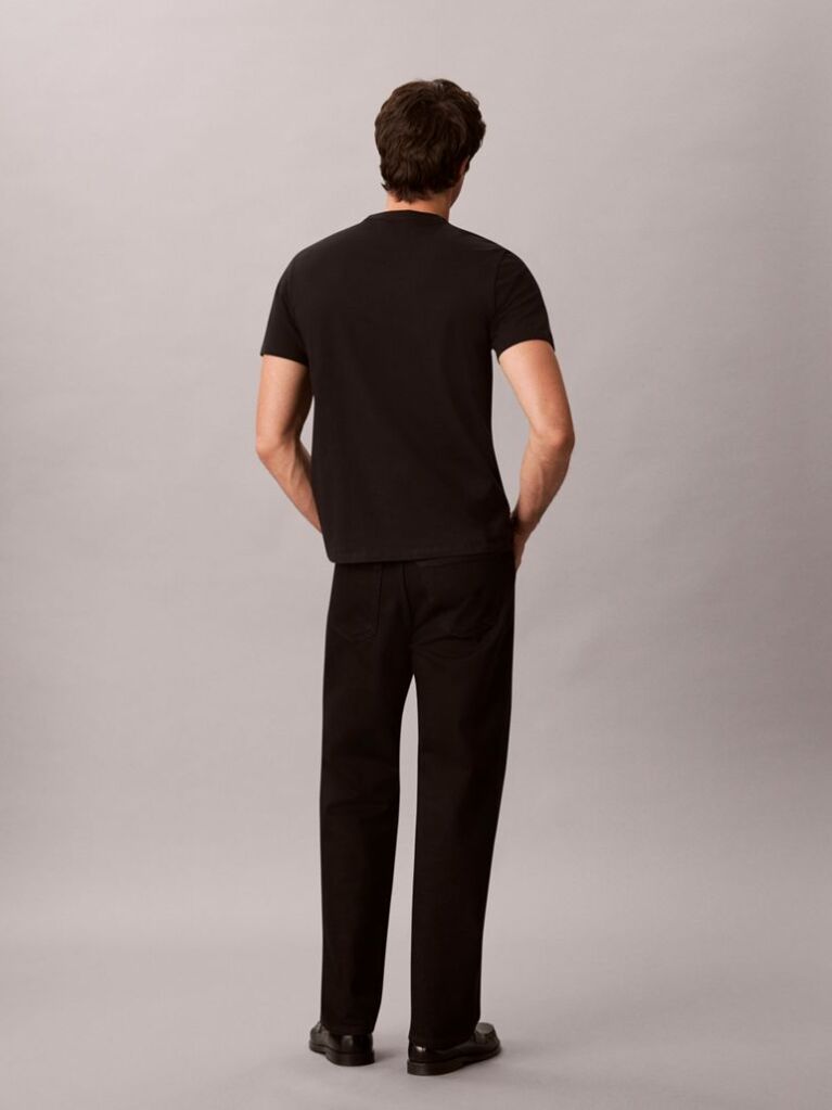 Negru Tricou Cu Logo  Barbati