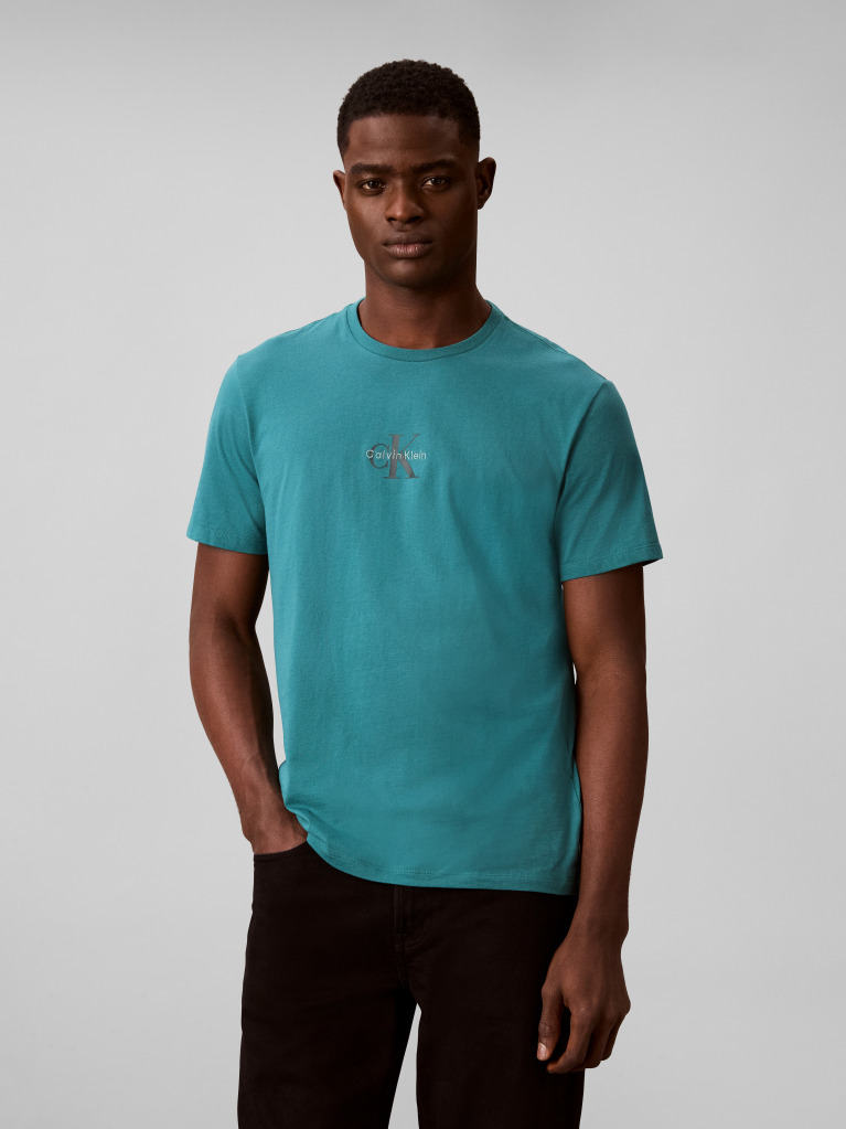 Verde Tricou Cu Logo Monograma  Barbati