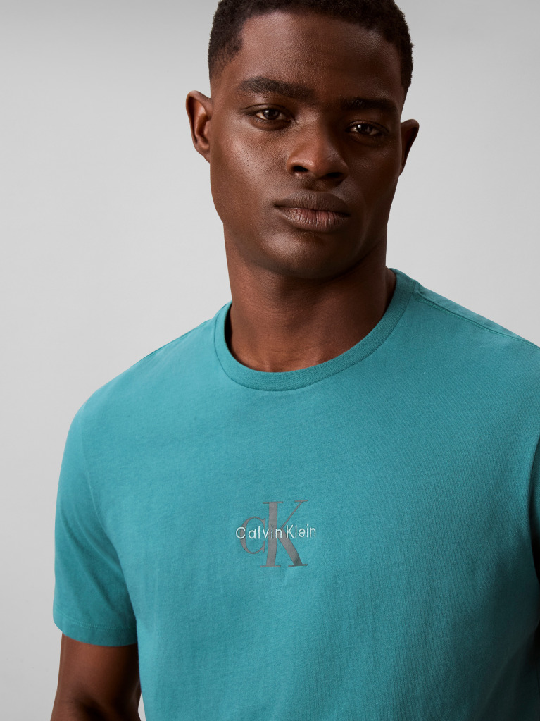 Verde Tricou Cu Logo Monograma  Barbati