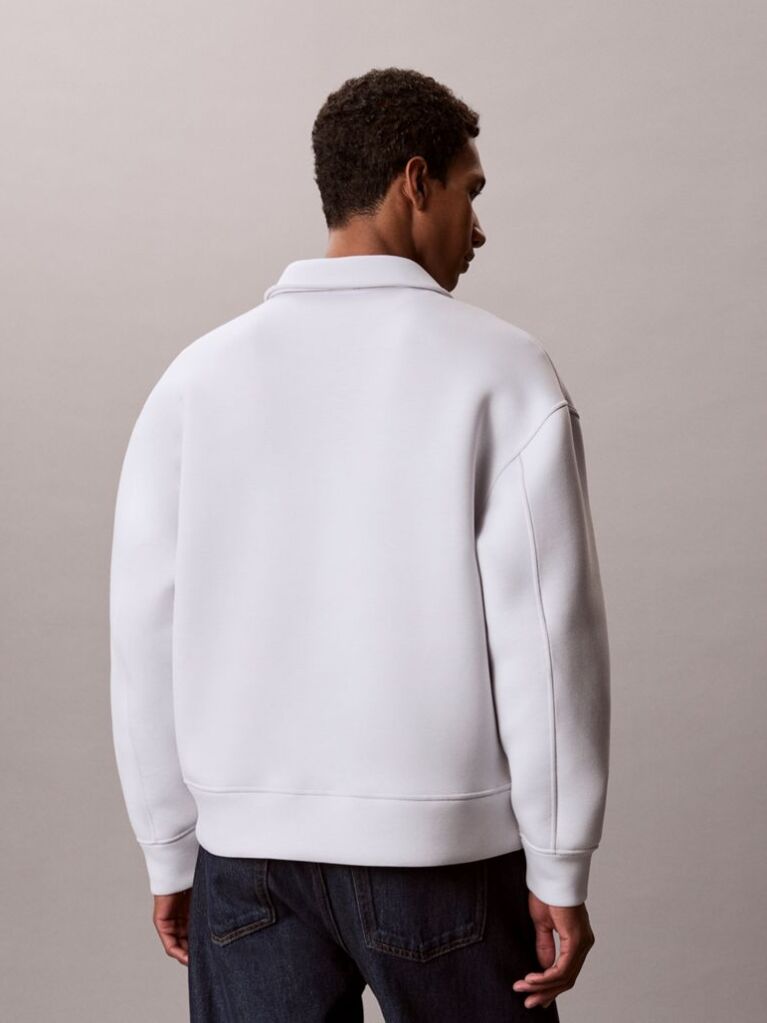 Grey Long Sleeve Cooling Spacer Full-Zip Shirt Jacket  Men