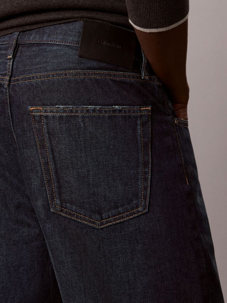 Denim Blugi Conici In Stilul Anilor '90   Barbati