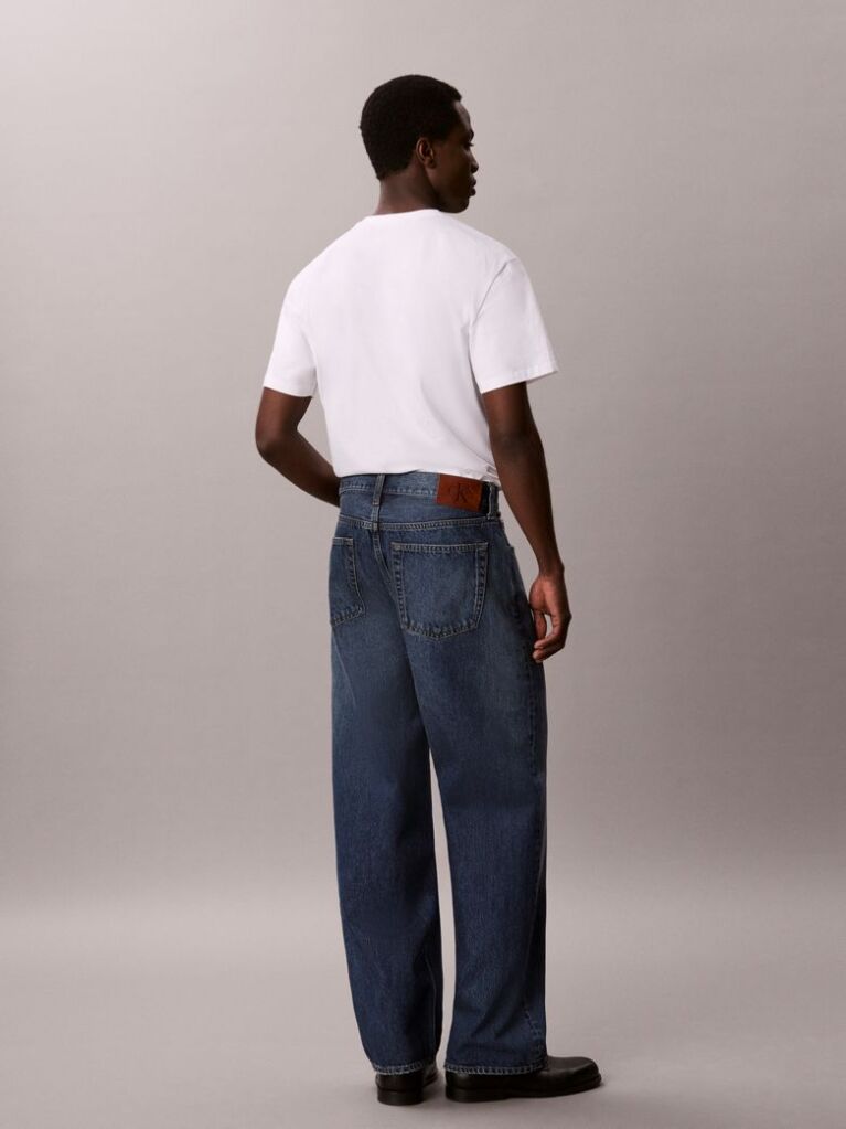 Denim Blugi Cu Croiala Baggy  Barbati