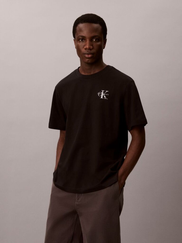 Negru Tricou Cu Maneca Scurta Cu Monologo Si Imprimeu Graffiti Pe Spate  Barbati