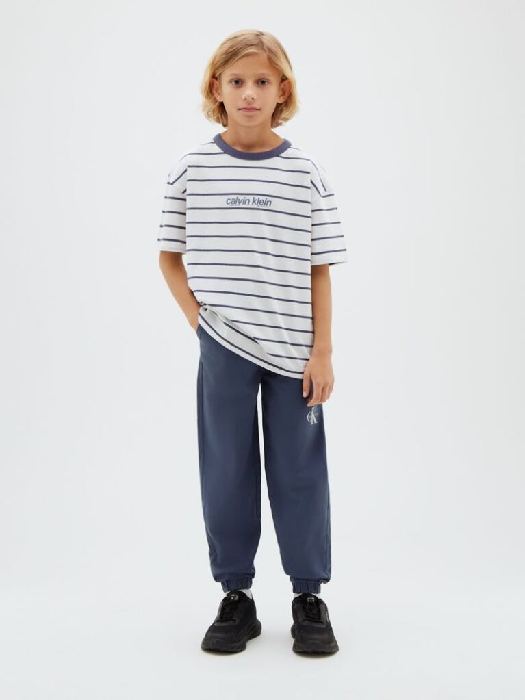Albastru Pantaloni De Trening Cu Logo Signature Pentru Copii  Baieti