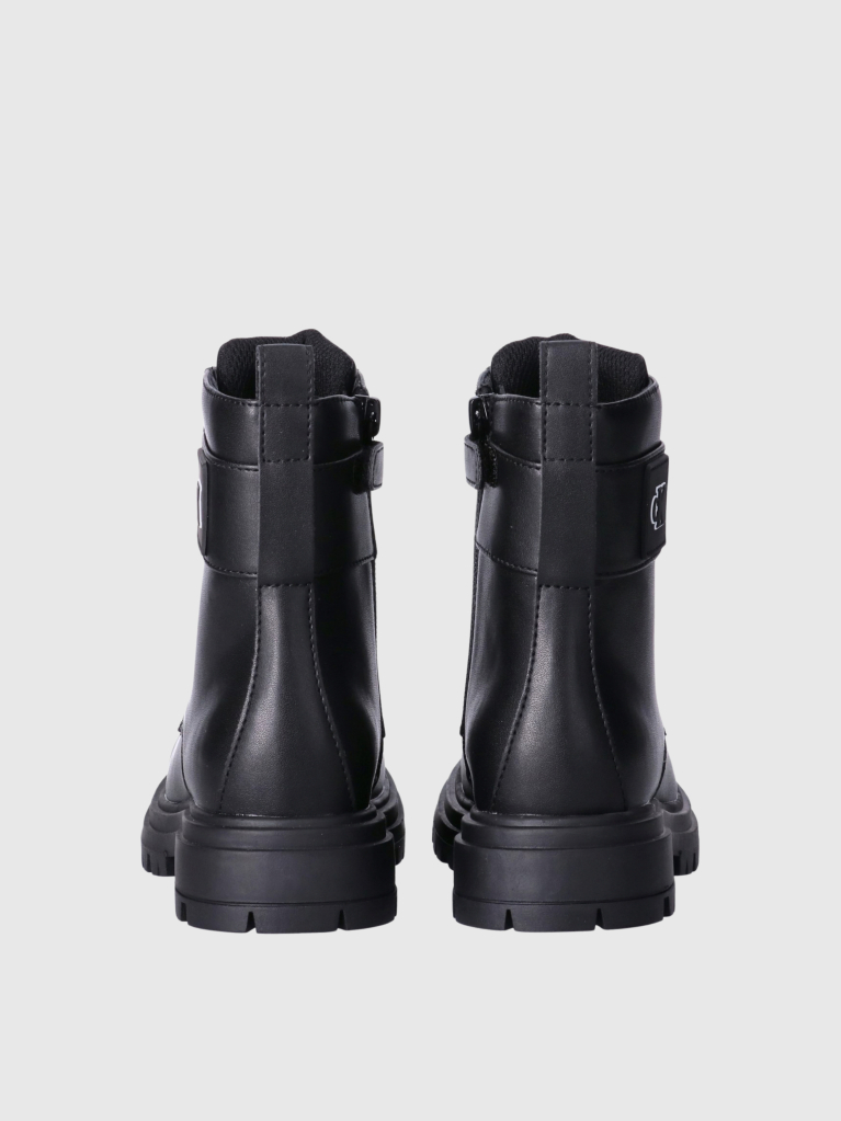 Black Kids Lace-Up Boots  Girls