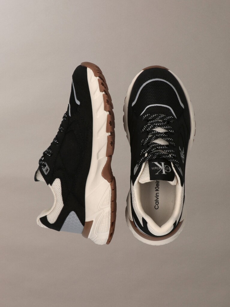 Black Kids Low Cut Lace-Up Sneakers  Kids Unisex