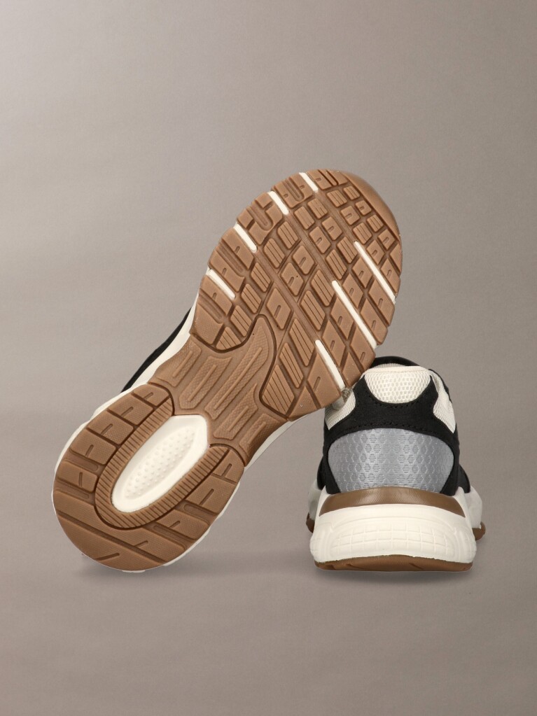 Black Kids Low Cut Lace-Up Sneakers  Kids Unisex
